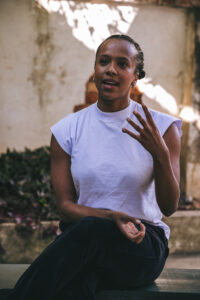 A preparadora corporal do Fluxo Invisível, Daniele Santos, em Salto